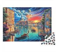 Canal Grande - Venezia Puzzle 1000 Pezzi, Jigsaw Puzzle Per Adulti E Ragazzi Dai 14 Anni in Su, Giochi Stimolanti Per Tutta La Famiglia 52x38cm/1000pcs