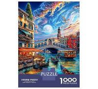 Canal Grande - Venezia Puzzle 1000 Pezzi, Jigsaw Puzzle Per Adulti E Ragazzi Dai 14 Anni in Su, Giochi Stimolanti Per Tutta La Famiglia 52x38cm/1000pcs