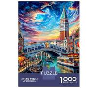 Canal Grande - Venezia Puzzle 1000 Pezzi, Jigsaw Puzzle Per Adulti E Ragazzi Dai 14 Anni in Su, Giochi Stimolanti Per Tutta La Famiglia 52x38cm/1000pcs