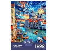 Canal Grande - Venezia Puzzle 1000 Pezzi, Jigsaw Puzzle Per Adulti E Ragazzi Dai 14 Anni in Su, Giochi Stimolanti Per Tutta La Famiglia 70x50cm/1000pcs