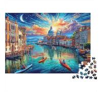 Canal Grande - Venezia Puzzle 1000 Pezzi, Jigsaw Puzzle Per Adulti E Ragazzi Dai 14 Anni in Su, Gioco Di Puzzle 52x38cm/1000pcs
