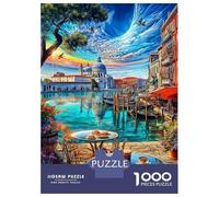 Canal Grande_ Venezia Puzzle Da 1000 Pezzi - Puzzle Ad Alta Difficoltà,Giochi Stimolanti Per Tutta La Famiglia 70x50cm/1000pcs