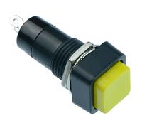 Canal Interruttore Push Button Quadrato Momentaneo Off-(On) Giallo 12mm SPST