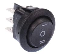 Canal Interruttore Rocker Rotondo On-Off-On DPDT 10A 3 Posizioni 2 Poli