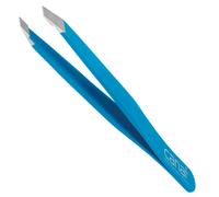 Canal Pinzetta per capelli, angolata, satinata, acciaio inox, 9 cm Blu