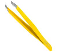 Canal Pinzetta per capelli, angolata, satinata, acciaio inox, 9 cm Giallo