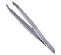 Canal Pinzetta per capelli, angolata, satinata, acciaio inox, 9 cm Raso