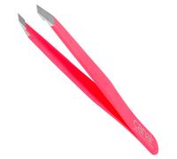 Canal Pinzetta per capelli, angolata, satinata, acciaio inox, 9 cm Rosa