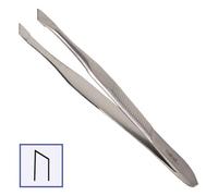 Canal Pinzette per capelli inclinate in acciaio inox, 8 cm