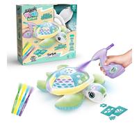 Canal Toys Airbrush Nature Turtle to Personalise - Plush Spray Art with Felt-Tip