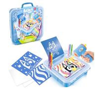 Canal Toys - Bluey - Kit Valigetta Creativa con Aerografo - 4+ - BLU 002 | Pennarelli airbrush e stencil riutilizzabili - Custodia portatile per disegnare sempre - Idea regalo per piccoli fan di Bluey