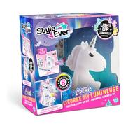 Canal Toys - Deco DIY - Kit Unicorno Cosmico Luminoso da Decorare - Decora la tua Camera con il tuo Unicorno Personalizzato - Idea Regalo Bambini 6 Anni in su - 8 Colori LED - 30 Adesivi - OFG 268