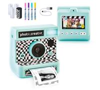 Canal Toys - Fotocamera con stampa istantanea retrò - 4 rotoli di carta di cui 1 adesivo, pennarelli e adesivi - CLK 019