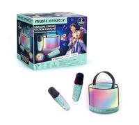 Canal Toys Stazione Karaoke Bluetooth con 2 microfoni senza fili ed effetti vocali, altoparlante portatile luminoso LED, 4 effetti vocali, controllo del volume ed eco - compatibile con scheda SD