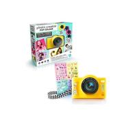 Canal Toys Fotocamera digitale per bambini a doppia lente - Mini fotocamera compatta gialla con modalità Selfie per 8+ anni - 32 MegaPixel, Display LCD, 20 cornici e 5 filtri, scheda SD da 4 GB
