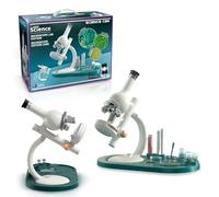 Canal Toys - So Science - Microscopio Edizione Labo per Bambini da 8 Anni - Zoom da 100 x a 1600x - Supporto Smartphone - 12 Lame e Accessori - Kit STEM educativo e scientifico - IT/en - COS 004FR