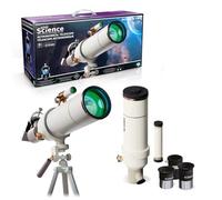 Canal Toys - So Science - Telescopio astronomico per bambini da 8 anni - Ingrandimento 120x - oculari 16x e 40x - Supporto Smartphone - Treppiede Regolabile - Kit Astronomia Luna e Pianeti - COS 002FR