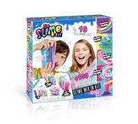 So Slime DIY Mix'in Kit 10 Pack, Multi-coloured, Make 10 Slimes, Styles and Deco