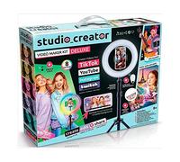 Canal Toys Studio Creator Inf 003UK - Kit Video Maker Deluxe, Schermo LED XL Verde a Colori, treppiede, Telecomando, Anello Luminoso per Selfie con Clip, Multicolore, 45 x 8 x 36 cm
