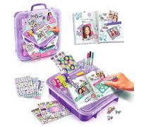 Canal Toys - Style 4 Ever - Valigetta di decorazione con diario - Kit con +250 Accessori, Nastri Adesivi, Adesivi, Pennarelli, Stencil - Scrapbooking Case - OFG289