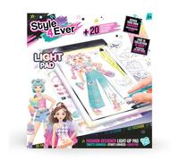Canal Toys Tavoletta luminosa - Moda con kit creativo completo - tavolo disegno a LED con matite, stencil e adesivi, set di abbigliamento con accessori per bambini