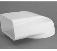 Canale 150x70mm A Ø 125mm Tubo Tondo 90° Deviazione Aerazione Scarico Cucina