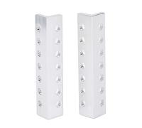 Canale del raggio L robotico 310300070064 Alluminio 12x12x64mm 7 fori Design ingegnerizzato per robotica e kit robot fai - -te 1 coppia inclusa