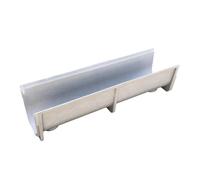 Canale Di Drenaggio Con Griglia In Acciaio Inossidabile, Sistemi Di Drenaggio For Vialetti, Larghezza 25 Cm, Lunghezza 1 M, Canale Di Drenaggio Assemblato A U, Kit Di Drenaggio(#1,25CM Height)