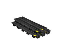 Canale di drenaggio esterno - DUOKU - Drenaggio a trincea - Plastica PEHD - Lotto di 5 - Nero