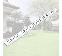 Canale di Drenaggio in Acciaio Inox con Coperchio Rimovibile, Canaletta Scolo Acqua Piovana Argentato Lungo 100cm for Giardino, Fattoria, Terrazza, Bagno, Garage, Cortile, Prato