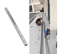 Canale di drenaggio lineare francese in acciaio inossidabile 304, sistema di drenaggio da 3,5 x 3 a 15 x 5 cm, perfetto per giardini e terrazze, soluzione per la gestione dell'acqua