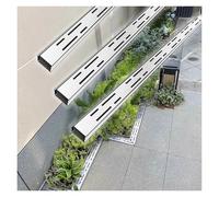 Canale Di Drenaggio Lungo 39,4 Pollici, Kit Di Drenaggio For Canale Di Trincea, Canale In Resina E Griglia In Acciaio Inossidabile, Canali Di Drenaggio(15x8cm(5.9x3.1in))