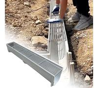 Canale di drenaggio per esterni per terrazze e giardini Solut d'acqua per paesaggi, pavimenti in cemento e griglie metalliche, previene inondazioni ed eros