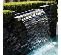 Canale di scarico per flusso d'acqua da 89,9 cm, per esterni, per piccoli laghetti, giardini, cortili e ville, ideale per piscine