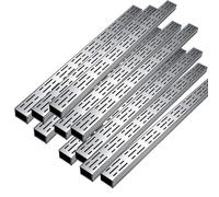 Canale di scarico system Di Drenaggio A Trincea In Argento L 1 M/39,4 Pollici/3,3 Piedi, 2 5 10 Pezzi Canali Con Griglia In Acciaio 304 Aree Patio/lati Piscina, Kit Canale(10 pcs,15X8cm/5.9x3.1in)