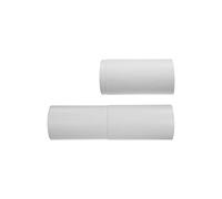 Canale di sfiato regolabile da 15,2 cm, bianco, diverse coperture di ventilazione su entrambi i lati possibili, per condotti HVAC, tubo dritto in plastica/tubo in PVC, estensione del condotto di