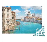 Canale di Venezia Vista Puzzle 1000 Pezzi Edificio classico del canale Regalo Perfetto Gioco Divertente per Famiglie