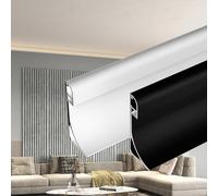 Canale diffusore decorativo a LED per illuminazione domestica e commerciale, profilo invisibile in alluminio per stampaggio a corona e installazione di battiscopa