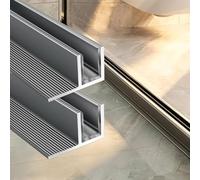 Canale F Profondo E Resistente Per Vetro Doccia, Canali Divisori Per Porta Del Bagno Moderno Per Vetro Da 8 10 12 Mm, Struttura In Lucidato(For 8mm glass,L 200cm/78.7in)