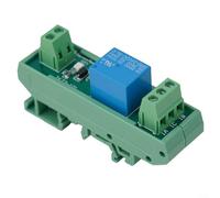 Canale guida DIN per modulo scheda relè con MPA elettromagnetico per relè, 5V 12V 24V DC Coil Input, 10A 250VAC 30VDC Commutazione, Terminale a vite NPN PNP Common, LED (DC24V)