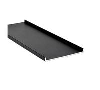 Canale in alluminio, Profilo a U in alluminio nero, confezione da 1, misure multiple(245MM X 1PCS-60X5X58MM)
