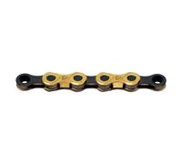 Kmc X12 Ti-n Waxed Chain Oro 126 Links / 12s Gold / Black