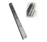 Canale lineare Dr in acciaio inossidabile 304 per una gestione efficiente delle acque da 6,5 x 5 cm (201) soluzione resistente per uso esterno e interno