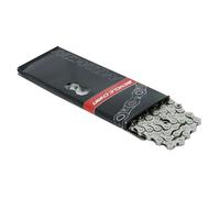 Catena bici elettrica 12v. Newton Taya Tolv-12 nero-argento rinforzato 138 magli