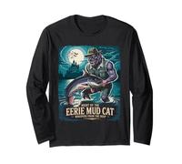 Canale Pesce Gatto Pesca Lupo Mannaro Ictalurus Fiddler Halloween Maglia a Manica