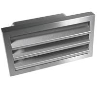 Canale Piatto 220x90mm Griglia Aerazione Cucina Acciaio Inox Esterna Cappa