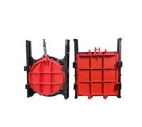 Canale Piatto Con Saracinesca In Ghisa Con Intarsi In Rame For La Conservazione Dell'acqua, Valvola Di Ritegno Bidirezionale For Il Trattamento Delle Acque Reflue, Valvola Integrata Quadrata E Rotonda