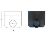 CANALETTA BORDO IN PLASTICA SCARICHI LATERALI-TAPPO-INFERIORI (TAPPO CM 20)