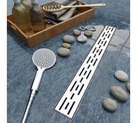 Canaletta canalina scarico doccia acciaio inox fessura design a pavimento sifone