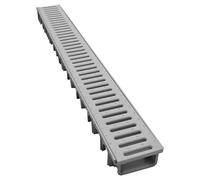 CANALETTA CARRABILE CANALE COMPONIBILE CON GRIGLIA PVC MODULARE 130X75X500